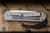 Chris Reeve Knives Small Sebenza 31 Folding Knife Glass Blasted Titanium, Inlay Black Canvas Micarta Inlay 3.6" MagnaCut Insingo Stonewash S31-1224