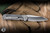 Chris Reeve Knives Small Sebenza 31 Folding Knife Glass Blasted Titanium, Inlay Black Canvas Micarta Inlay 3.6" MagnaCut Insingo Stonewash S31-1224