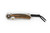 Chris Reeve Knives Small Sebenza 31 Folding Knife Polished Titanium Knife, Macassar Ebony Inlay 3" MagnaCut Drop Point S31-1636