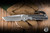 Chris Reeve Knives Large Inkosi Folding Knife Glass Blasted Titanium/Black Canvas Micarta Inlay 3.6" MagnaCut Tanto LIN-1132