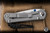 Left-Hand Chris Reeve Knives Small Inkosi Folding Knife Glass Blasted Titanium/Blue Accent 2.8" MagnaCut Drop Point SIN-1109