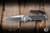 Chris Reeve Knives Small Inkosi Folding Knife Glass Blasted Titanium/Black Canvas Micarta Inlay 2.8" MagnaCut Insingo SIN-1124