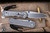Chris Reeve Knives Small Inkosi Folding Knife Glass Blasted Titanium, Blue Accents 2.8" MagnaCut Insingo Stonewash SIN-1122