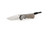 Chris Reeve Knives Small Inkosi Glass Blasted Inlay Micarta Canvas Natural Folding Knife 3.6" MagnaCut Tanto SIN-1134