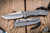 Chris Reeve Knives Umnumzaan Folding Knife Glass Blasted Titanium 3.7" MagnaCut Tanto Stonewash UMN-1014