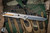 Medford T-Bone Folding Flipper Knife Tumbled w/ Safari Inlay 4.0" Tanto