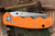 Spyderco Autonomy Automatic Knife Coast Guard Orange G10 3.7" H2 Serrated Satin C165GSORCG