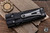 Prototype-Microtech Luminary Stiletto Pro II OTF Knife-Flashlight Black Aluminum Tritium Button 3.5" Dagger Stonewash