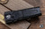 Prototype-Microtech Luminary Stiletto Pro II OTF Knife-Flashlight Black Aluminum Tritium Button 3.5" Dagger Stonewash