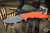 Rick Hinderer Knives XM-18 3.5" Sheepsfoot Folding Knife Orange G10, Working Finish