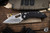 Preowned-Microtech Stitch Automatic Folding Knife 3.75" Stonewash Full Serrated 169-12