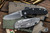 Rick Hinderer Knives XM-18 3.5" Sheepsfoot Folding Knife Black G10, Working Finish Titanium