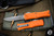 Microtech Hera II Mini OTF Automatic Knife Orange 4" Recurve Apocalyptic Stonewash 1705M-10APOR