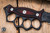 RMJ Tactical Lady Death Trench Knife Johnny Red G10 9.63" Black CPM-3V