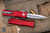 30th Anniversary Microtech Hera II Mini OTF Automatic Knife Red Aluminum 3" Dagger Satin 1702M-4RD30
