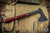 RMJ Tactical Tomahawk Raven Black Widow Red G-10 14.5" Black