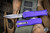 Microtech Hera II Mini OTF Automatic Knife Purple 3" Drop Point Satin 1703M-4PU