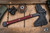 RMJ Tactical Ragnarok 14 Tomahawk Black Widow G10 3.5" 80CRV2 Graphite Black RAG-GB/BW