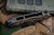 Medford Praetorian Ti Folding Knife Blasted Bronze "Stained Glass" Sculpted Titanium 3.75" Vulcan Tanto