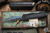 Microtech/Marfione Select Cypher II OTF Automatic Knife 3.5" Blued Baker Forge Copper Mai Damascus 1242-16MS2