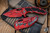 Heretic Knives Medusa Manual Folding Knife Cell-Shaded Red 3" MagnaCut Tanto Red H009-CS-RD