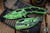 Heretic Knives Medusa Manual Folding Knife Cell-Shaded Toxic Green 3" MagnaCut Tanto Toxic Green H009-CS-TX