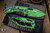Heretic Knives Medusa Manual Folding Knife Cell-Shaded Toxic Green 3" MagnaCut Tanto Toxic Green H009-CS-TX