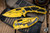 Heretic Knives Medusa Manual Folding Knife Cell-Shaded Yellow 3" MagnaCut Tanto Yellow H009-CS-YW
