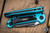 Microtech LUDT Gen III Automatic Folding Knife Turquoise 3.4" M390 Tanto Black Serrated 1136-3TQ