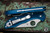 Spyderco Delica 4 Folder Knife Cobalt Blue FRN 2.9" Plainedge Satin  C11PCBL