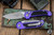Microtech LUDT Gen III Automatic Folding Knife Purple Aluminum 3.4" M390 Tanto Apocalyptic Stonewash 1136-10APPU