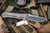 Preowned-Chris Reeve Knives Umnumzaan Plain Glass Blasted Folding Knife Drop Point UMN-1012