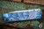 Medford Antik Front Flipper Folding Knife Blue Stained Glass Titanium 3.75" Drop Point Tumbled