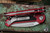 Microtech LUDT Gen III Automatic Folding Knife Merlot Red Aluminum 3.4" M390 Drop Point Apocalyptic Stonewash 1135-10APMR