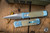 ProTech Godson Custom Automatic Folding Knife Blue/Bronze Jigged Titanium 3.15" 154CM Spearpoint Satin - 2025.001