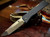 Medford 1881 Knife Works Route 66 Folding Knife Denim Blue G10 3.25" S45VN Tumbled Tanto
