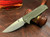 Medford 1881 Knife Works Bourbon Folding Knife OD Green G10 2.9" S45VN Tumbled Drop Point