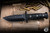 Main Street Knives Luke Airman Fixed Blade Knife Black G10 4.9" Black
