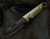 Medford 1881 Knife Works STA Sniper Fixed Blade Knife OD Green G10 4.4" Black
