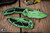 Heretic Knives Medusa Automatic Knife Toxic Green Cell-Shaded 3.25" Recurve Green H012-CS-TX