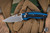 Three Rivers Manufacturing TRM BULLDOG Folding Knife Blue-Black G10 3.2" Stonewash