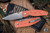 Three Rivers Manufacturing ATOM Folding Knife Autumn Orange Micarta 3.5" Drop Point Stonewash