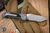 Microtech LUDT Automatic Folding Knife Natural Clear Aluminum 3.4" Tanto Apocalyptic Stonewash Serrated 1136-11APNC