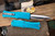 Microtech Hera II Mini OTF Automatic Knife Turquoise 3" M390 Dagger Satin 1702M-4TQ