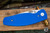 Three Rivers Manufacturing NEUTRON 2 Folding Knife Royal Blue Flat G10 3" Stonewash