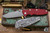 Hinderer Knives Eklipse 3.5" Slicer Hollow Ground Red G10, Working Finish Titanium