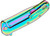 Kershaw Outcome Folding Knife Rainbow Steel 3" Drop Point Rainbow 2044RBW