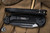 Microtech LUDT Gen III Automatic Folding Knife Black Aluminum 3.4" M390 Drop Point Black Serrated 1135-2T