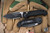 Microtech LUDT Gen III Automatic Folding Knife Black Aluminum/Grip Inlay 3.4" M390 Drop Point Black Serrated 1135-2T