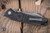 Hawk Knives Talon Folding Knife Titanium Black Dunes CF Overlay 3.5" M390 Stonewash